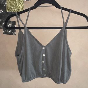 Button up crop top